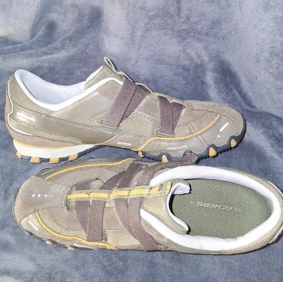 Skechers Olive and Tan Athletic Shoes - Picture 3 of 5